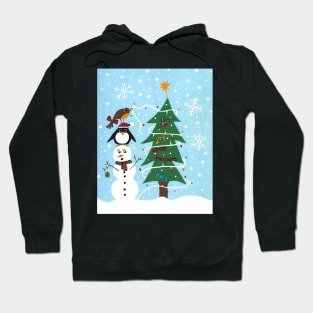 WHITE Christmas Teamwork Hoodie